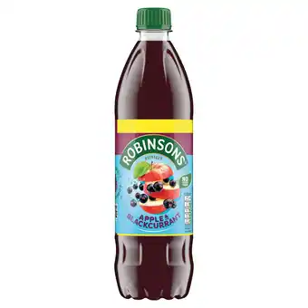 Iceland Robinsons Apple & Blackcurrant No Added Sugar Squash PMP 750ml offer