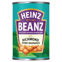 Iceland Heinz Baked Beans & Richmond Pork Sausages 415G offer
