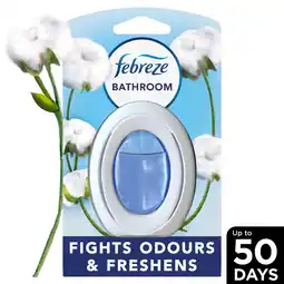 Iceland Febreze Bathroom Continuous Air Freshener Cotton Fresh offer
