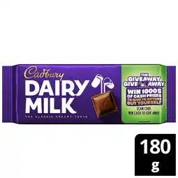 Iceland Cadbury Dairy Milk Chocolate Bar 180g offer