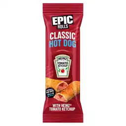 Iceland EPIC Rolls Hot Dog and Ketchup Roll 130g offer