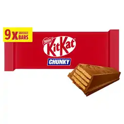 Iceland KitKat Chunky Milk Chocolate Bar 9 Pack Multipack 288g offer