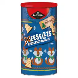Iceland Jacob's Treeselets Original Baked Snacks Christmas Tub 200g offer