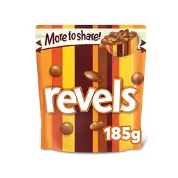 Iceland Revels Milk Chocolate with Raisins, Coffee or Orange Bites Sharing Pouch Bag 205g offer