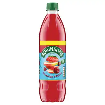 Iceland Robinsons Summer Fruits No Added Sugar Squash PMP 750ml offer