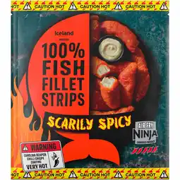 Iceland Iceland Made with 100% Fish Fillet Strips Scarily Spicy 400g offer