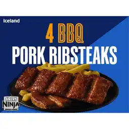 Iceland Iceland 4 BBQ Pork Rib Steaks 472g offer