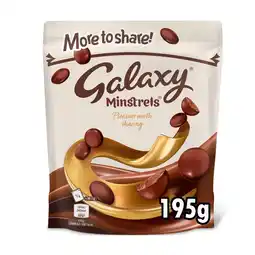 Iceland Galaxy Minstrels Milk Chocolate Buttons Sharing Pouch Bag 217g offer