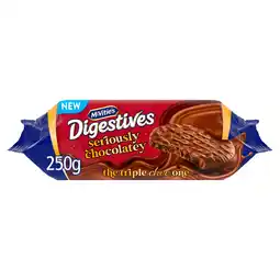 Iceland McVitie's Seriously Chocolatey Digestive Biscuits 250g offer