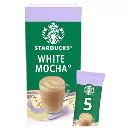 Iceland Starbucks Premium Instant White Mocha 5 x 24g Sachets offer