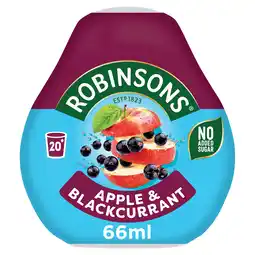 Iceland Robinsons Mini Apple & Blackcurrant On-The-Go Squash 66ml offer