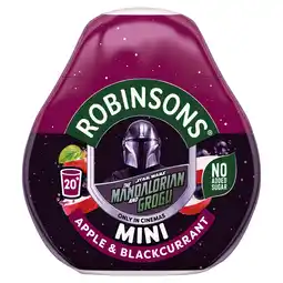 Iceland Robinsons Mini Apple & Blackcurrant On-The-Go Squash 66ml offer