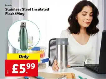 Lidl Stainless Steel Insulated Flask/ Mug offer