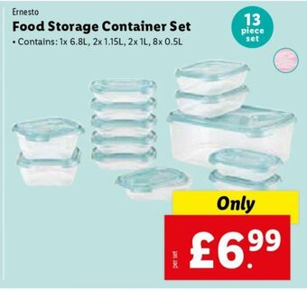 Lidl Ernesto Food Storage Container set offer