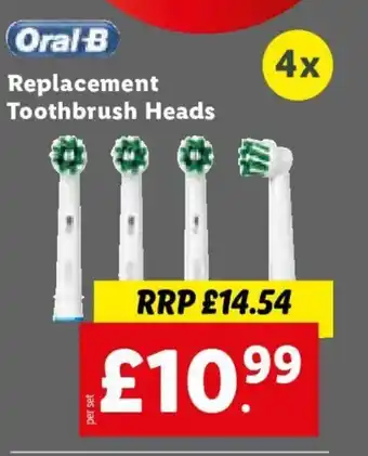Lidl Oral B Replacement Toothbrush Heads offer