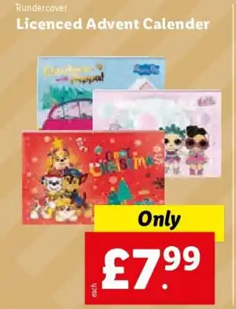 Lidl Licenced Advent Calendar offer