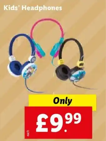 Lidl Kids' Headphone offer