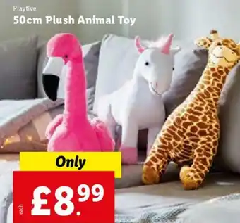 Lidl Playtive 50cm Plush Animal Toy offer