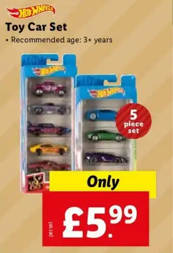 Lidl Hot Wheels Toy Car Set offer