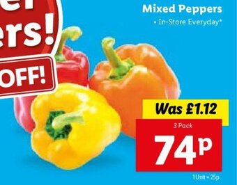 Lidl Mixed Peppers offer