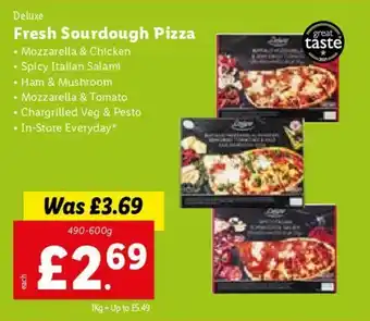 Lidl Fresh Sourdough Pizza offer