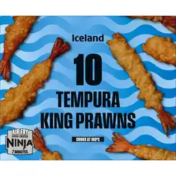 Iceland Iceland 10 Tempura King Prawns 130g offer