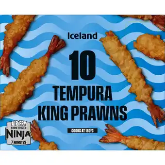 Iceland Iceland 10 Tempura King Prawns 130g offer