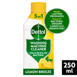 Iceland Dettol Washing Machine Cleaner Lemon Breeze 250ml offer