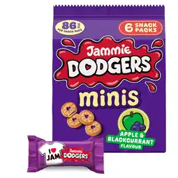 Iceland Jammie Dodgers Minis Apple & Blackcurrant Flavour 120g (6 x 20g) offer