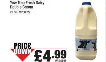 Yew Tree Fresh Dairy Double Cream