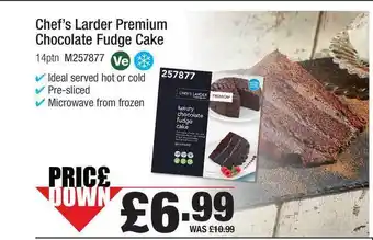 Booker Wholesale Chef's Larder Premium Chocolate Fudge Cake offer