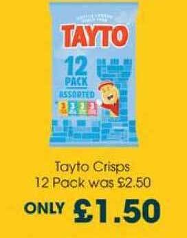 Centra Tayto Crisps 12 Pack offer