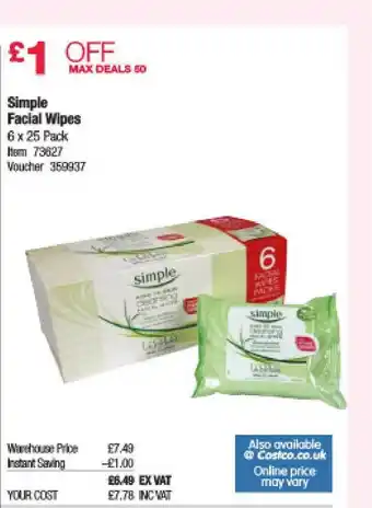 Simple Facial Wipes