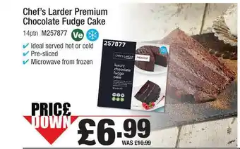 Makro Chef's Larder Premium Chocolate Fudge Cake offer