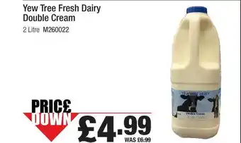 Makro Yew Tree Fresh Dairy Double Cream offer