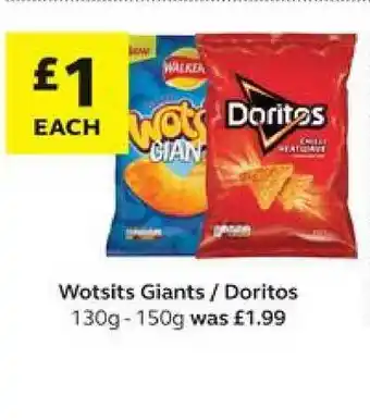 SuperValu Wotsits Giants - Doritos 130g-150g offer