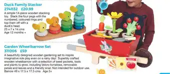 Mulberry Bush Duck Family Stacker , Garden Wheelbarrow Set offer