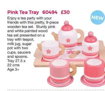 Mulberry Bush Pink Tea Tray offer