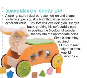 Mulberry Bush Bunny Ride On offer