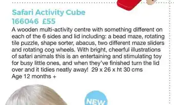 Mulberry Bush Safari Activity Cube offer