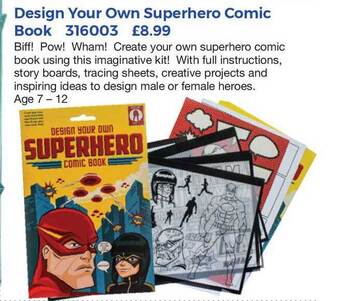 Mulberry Bush Design Your Own Superhero Comic Book offer