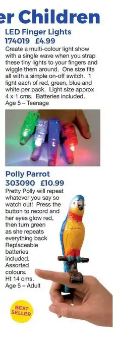 Mulberry Bush Led Finger Lights offer