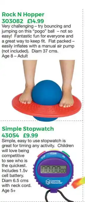 Rock N Hopper , Simple Stopwatch