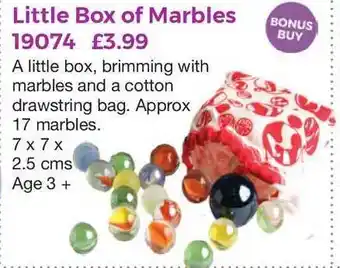Mulberry Bush Little Box Of Marbles offer