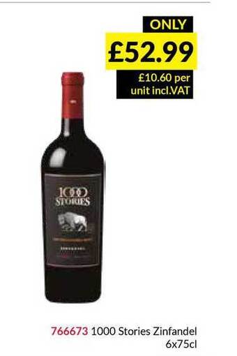Musgrave MarketPlace 1000 Stories Zinfandel offer