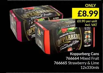 Musgrave MarketPlace Kopparberg Can Mixed Fruit Srawberry & Lime offer