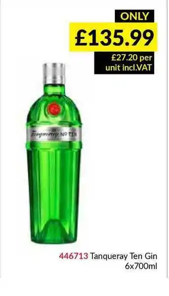 Musgrave MarketPlace Tanqueray Ten Gin offer