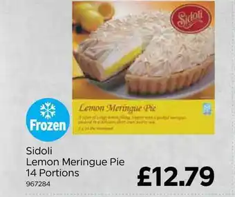 Bestway Sidoli Lemon Meringue Pie offer