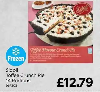 Bestway Sidoli Toffee Crunch Pie offer