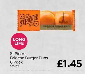 Bestway St Pierre Briovhe Burgers Buns 6Pack offer